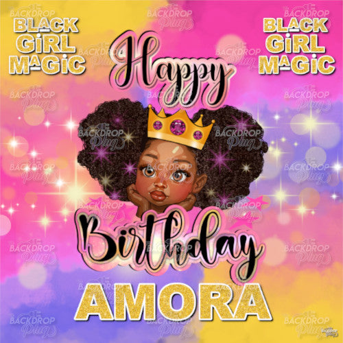 Black Girl Magic Princess - Digital Editable Template Download