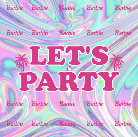 Swirl Barbie - Digital Editable Template Download