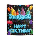 StoryBots Backdrop | StoryBots Banner | StoryBots Party Decorations | StoryBots Birthday Party Decor Black Colorful