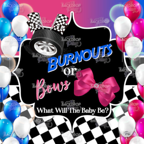 Burnouts or Bows - Digital Editable Template Download