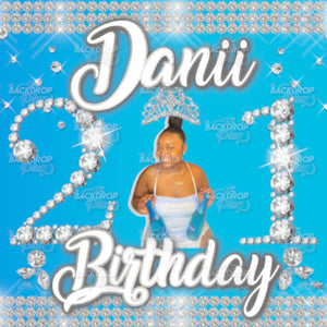 Diamond Birthday - Digital Editable Template Download