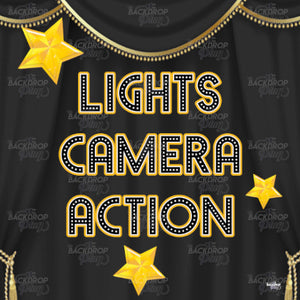 Lights Camera Action - Digital Editable Template Download