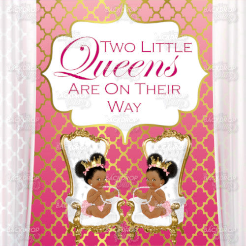 Twin Princess Pink - Digital Editable Template Download